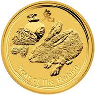 10 Unzen Goldmünze Australien Lunar II Hase 2011