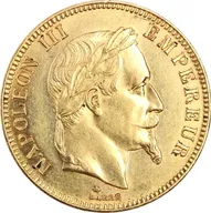 100 Francs Goldmünze Frankreich Napoleon III