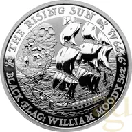 5 Unzen Silbermünze Tuvalu - Black Flag - The Rising Sun 2022