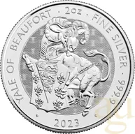2 Unzen Silbermünze Tudor Beasts Yale 2023