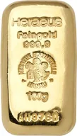 100 Gramm Goldbarren Heraeus Gussbarren
