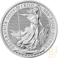 1 Kilogramm Silbermünze Britannia 2023 - King Charles