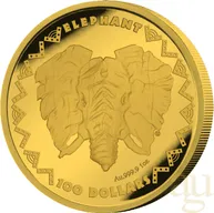 1 Unze Goldmünze Sierra Leone Big Five - Elefant 2023