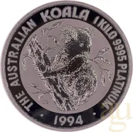 1 Kilogramm Platinmünze Australien Koala 1994