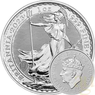 1 Unze Silbermünze Britannia 2023 - Coronation