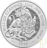 10 Unzen Silbermünze Tudor Beasts Bull 2023