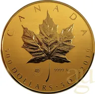 5 Unzen Goldmünze Maple Leaf 2019