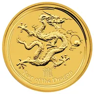 10 Unzen Goldmünze Australien Lunar II Drache 2012
