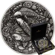 2 Kilogramm Silbermünze Australien Koi Fish 2023 - Antik Finish - High Relief