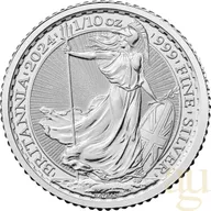 1/10 Unze Silbermünze Britannia 2024
