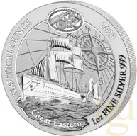 1 Unze Silbermünze Ruanda Nautical Serie - Great Eastern 2023