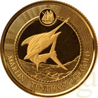 1/10 Unze Goldmünze Cayman Islands Marlin Speerfisch 2023