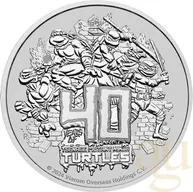 1 Unze Silbermünze Tuvalu Teenage Mutant Ninja Turtles 40th Anniversary 2024