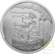 1 Unze Silbermünze Fiji Mickey Mouse - Steamboat Willie 2024
