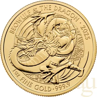 1 Unze Goldmünze Myths and Legends - Beowulf and Dragon 2025