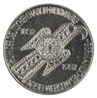 5 DM Silbermünze Germanisches Museum BRD