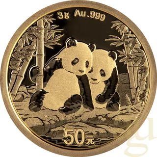 3 Gramm Goldmünze China Panda 2026