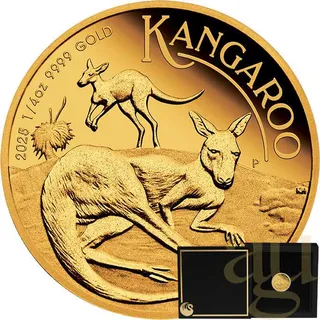 1/4 Unze Goldmünze Australien Känguru 2025 - proof