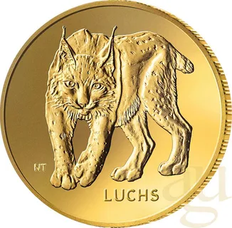 20 Euro Goldmünze Rückkehr der Wildtiere - Luchs 2025 (A)