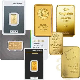 5 Gramm Goldbarren