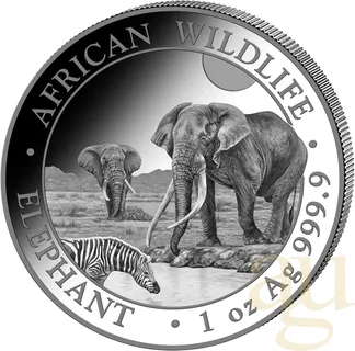 1 Unze Silbermünze Somalia Elefant 2026