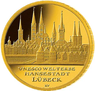1/2 Unze Goldmünze - 100 Euro Lübeck 2007 (D)