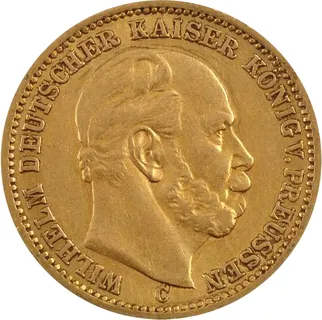 20 Mark Goldmünze Wilhelm I von Preußen