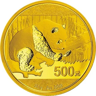 1/20 Unze Goldmünze China Panda 2015