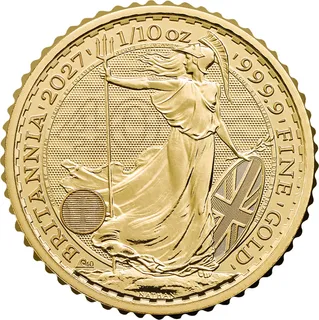 1/10 Unze Goldmünze Britannia 2027