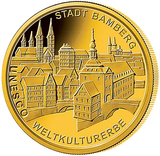 1/2 Unze Goldmünze - 100 Euro Bamberg 2004 (D)