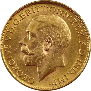 1/2 Pfund Goldmünze Sovereign Georg V