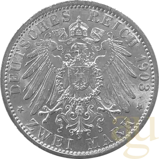 2 Mark Silbermünze Kaiserreich verschiedene
