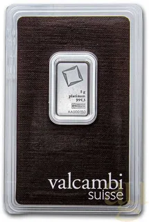5 Gramm Platinbarren Valcambi