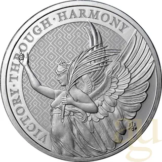 1 Unze Silbermünze St. Helena - The Queen´s Virtues - Victory 2021