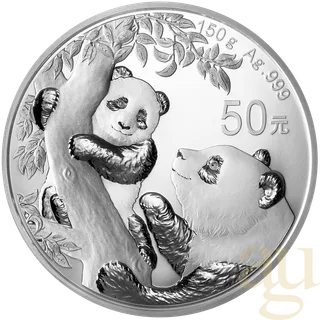 150 Gramm Silbermünze China Panda 2021 proof