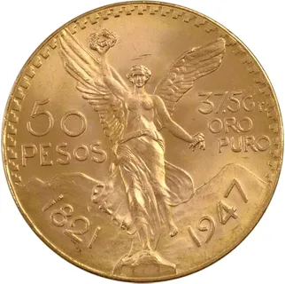 50 Cincuenta Pesos Goldmünze Mexiko Centenario