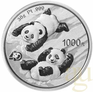 30 Gramm Platinmünze China Panda 2022