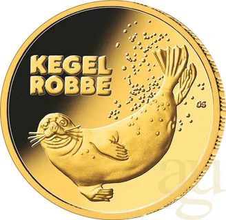 20 Euro Goldmünze Rückkehr der Wildtiere - Kegelrobbe 2022 (D)