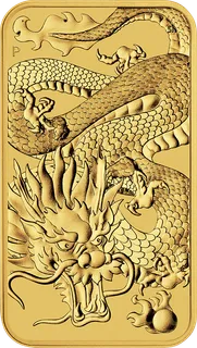 1 Unze Goldmünze Perth Mint - Rectangular Dragon 2022