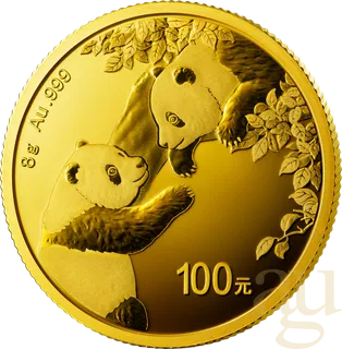 8 Gramm Goldmünze China Panda 2023