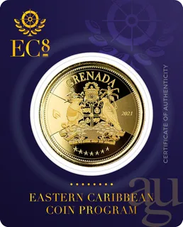 1 Unze Goldmünze EC8 Grenada - Coat of Arms 2021
