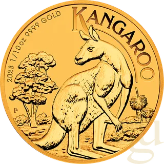 1/10 Unze Goldmünze Australien Känguru 2023