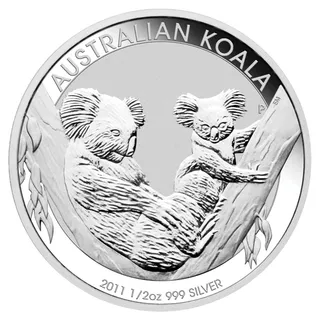 1/2 Unze Silbermünze Australien Koala 2011