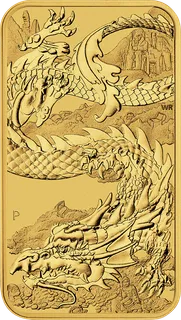 1 Unze Goldmünze Perth Mint - Rectangular Dragon 2023