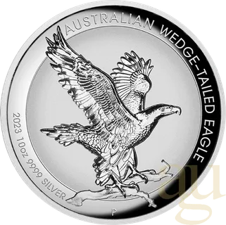 10 Unzen Silbermünze Australien Wedge Tailed Eagle 2023 - Incused Coin