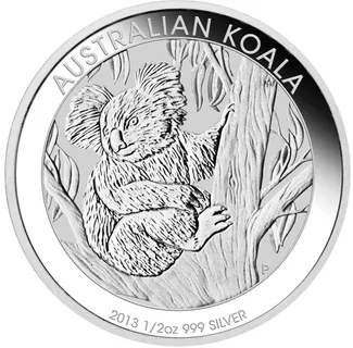 1/2 Unze Silbermünze Australien Koala 2013