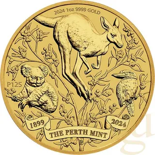 1 Unze Goldmünze Australien 125 Jahre Perth Mint 2024