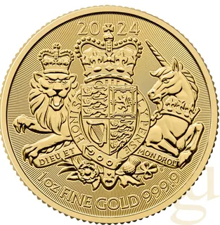 1 Unze Goldmünze Großbritannien Royal Arms 2024