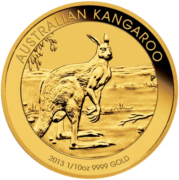 1/10 Unze Goldmünze Australien Känguru 2013