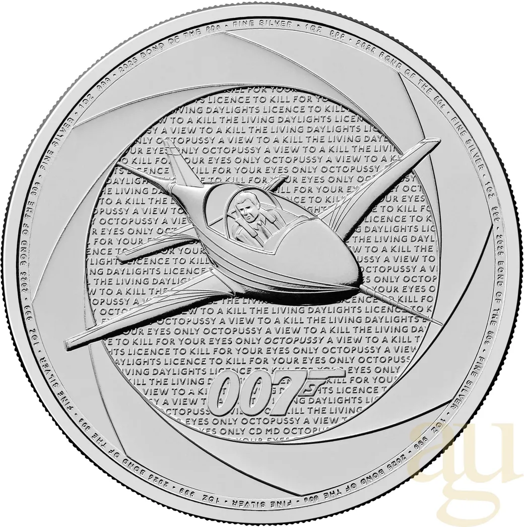 1 Unze Silbermünze Six Decades of 007 - Bond of the 80s - 2025